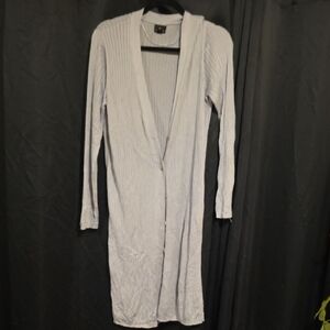 Worthington Women's Soft Gray Long Cardigan